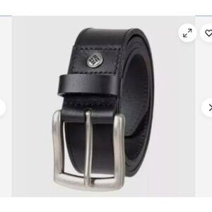 NEW Men's Columbia Black Leather Belt Size XLarge 40 - 42 Waist